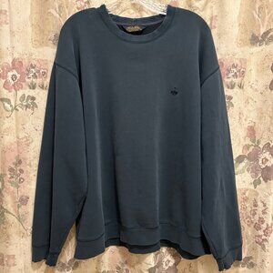 Vintage BROOKS BROTHERS Men’s Long-Sleeve Cotton Blend Oversized Sweatshirt, XL